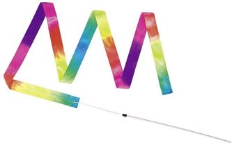 Gymnastická stužka s hůlkou – duha