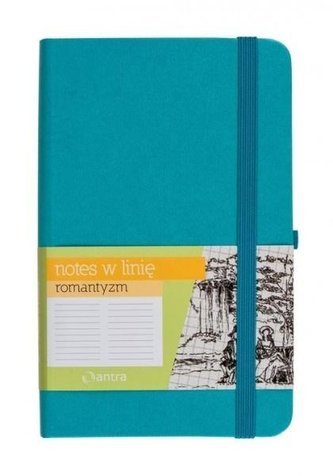 Notes A6 Linia Romantyzm Turkusowy ANTRA