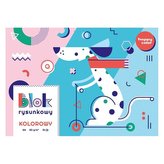 Blok rysunkowy kolor A4/15K HAPPY COLOR