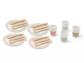 Jídelní sada dřevěná 20 ks Bistro