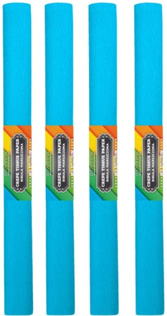 Bibuła marszczona 18 niebieska jasna (10szt)