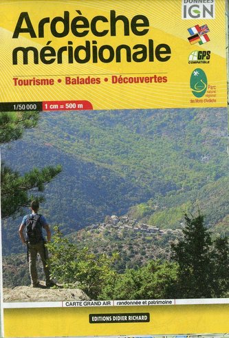 Libris Wanderkarte Ardèche méridionale 1 : 50 000