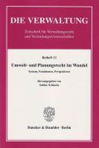Umwelt- und Planungsrecht im Wandel