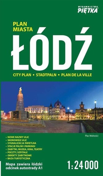 Łódź 1:24 000 plan miasta PIĘTKA