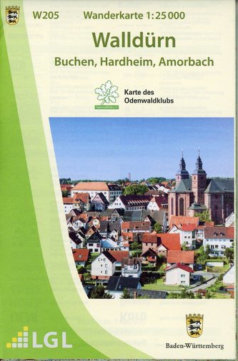 Wanderkarte 1:25 000 Walldürn
