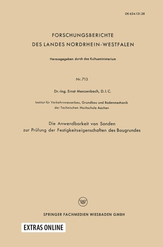 Die Anwendbarkeit von Sonden zur Prüfung der Festigkeitseigenschaften des Baugrundes