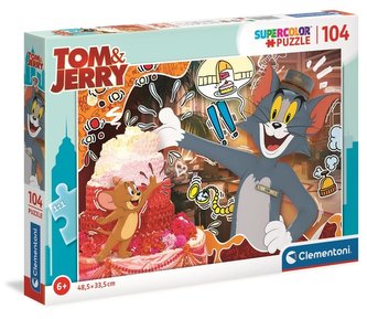 Puzzle 104 Super Kolor Tom&Jerry;