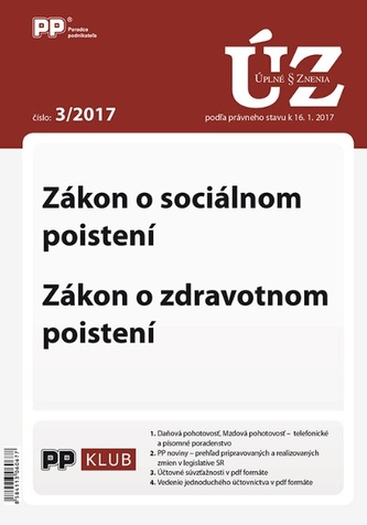 UZZ 3/2017 Zákon o sociálnom poistení, Zákon o zdravotnom poistení