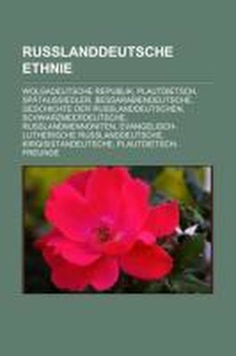 Russlanddeutsche Ethnie