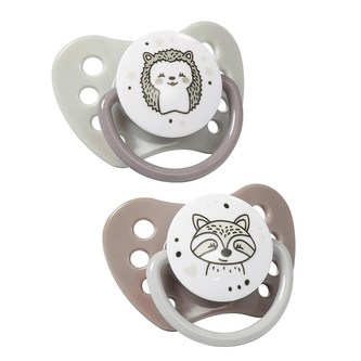 Anatomický dudlík Baby Ono 6-18m 2ks šedý