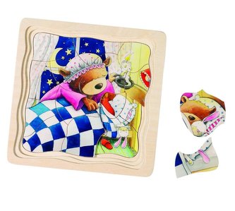 Układanka warstwowa Misie