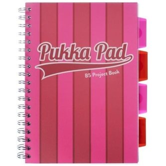 Project Book Vogue B5 kratka różowy (3szt) PUKKA