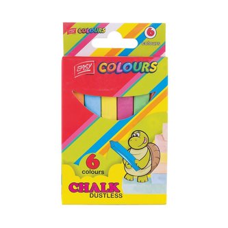 Kreda szkolna 6 kolorów EASY