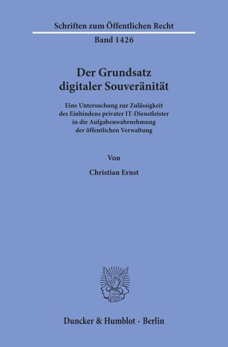 Der Grundsatz digitaler Souveränität.