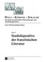 Stadtdispositive der französischen Literatur