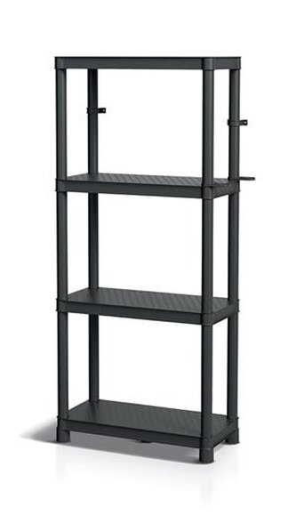 Regał  STACKARO SOLID 75 HD - kolor: czarny