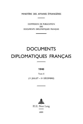 Documents diplomatiques français