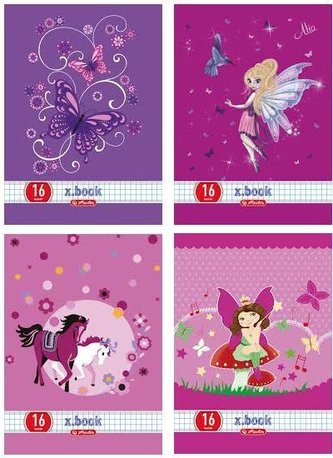 Zeszyt A5/32K kratka dziewczęcy (10szt)