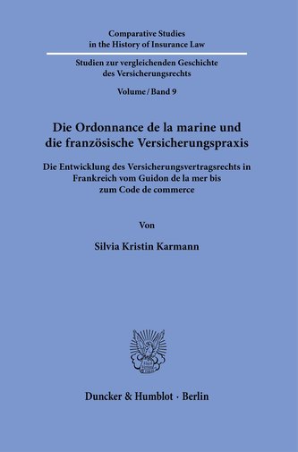 Die Ordonnance de la marine und die französische Versicherungspraxis