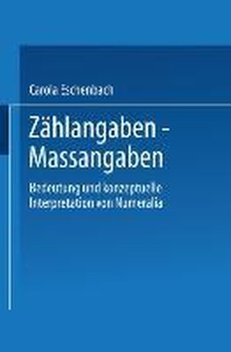 Zählangaben - Maßangaben