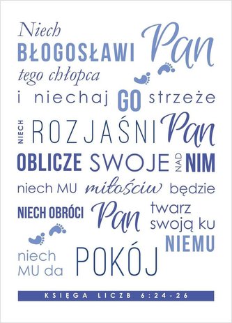 Kartka - Niech błogosławi Pan tego chłopca