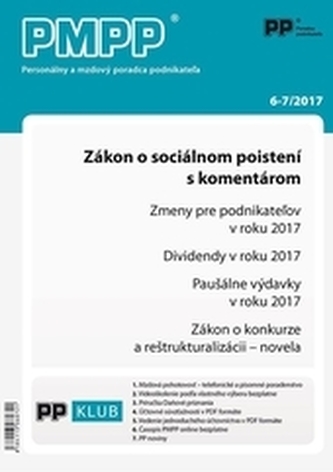 PMPP 6-7/2017 Zákon o sociálnom poistení s komentárom