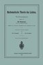 Mathematische Theorie des Lichtes