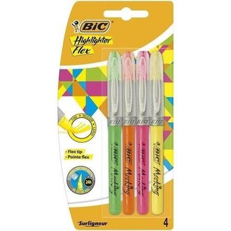 Zakreślacz Flex 4 kolory BIC