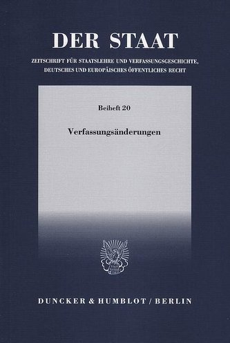 Verfassungsänderungen