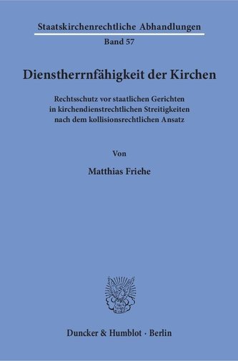 Dienstherrnfähigkeit der Kirchen