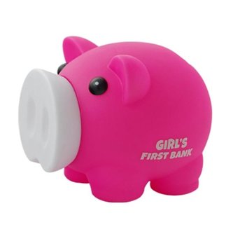 Skarbonka Świnka Girl's First Bank różowa MAPED