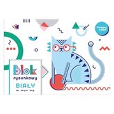 Blok rysunkowy biały A4/20K HAPPY COLOR