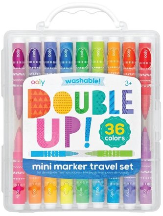 Flamastry mini podróżne Double up 36 kolorów