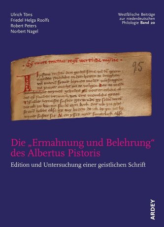 Die \"Ermahnung und Belehrung\" des Albertus Pistoris