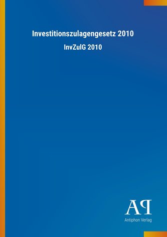 Investitionszulagengesetz 2010