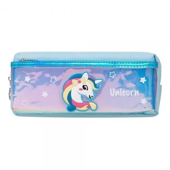 Piórnik Unicorn niebieski STRIGO