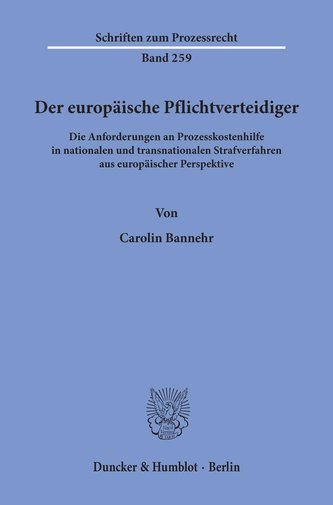 Der europäische Pflichtverteidiger.