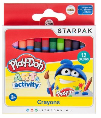 Kredki woskowe 12 kolorów Play-Doh