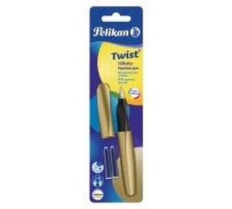 Pióro wieczne Twist P457 M Pure Gold+2 naboje bl