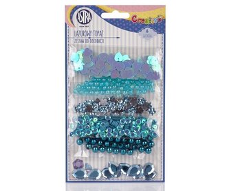 Cekiny mix Lazurowy topaz ASTRA