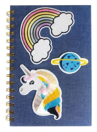Notes na spirali A5 Jeans Unicorn