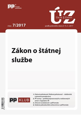 UZZ 7/2017 Zákon o štátnej službe