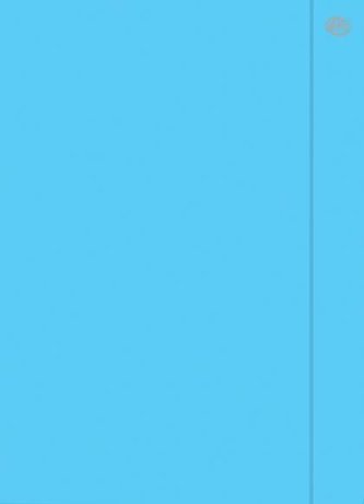 Teczka z gumką A4+ Fluo niebieska (10szt)