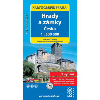 Hrady a zámky Česka 1:500 000