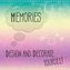 MEMORIES Design and decorate yourself (Wall Calendar 2021 300 × 300 mm Square)
