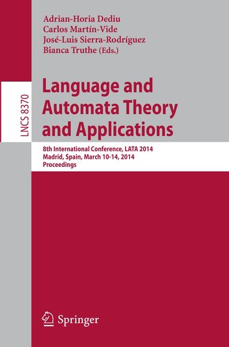 Language and Automata Theory and Applications