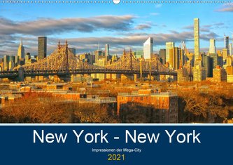 New York - New York. Impressionen der Mega-City (Wandkalender 2021 DIN A2 quer)