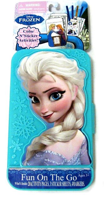 Zestaw do rysowania + naklejki Frozen