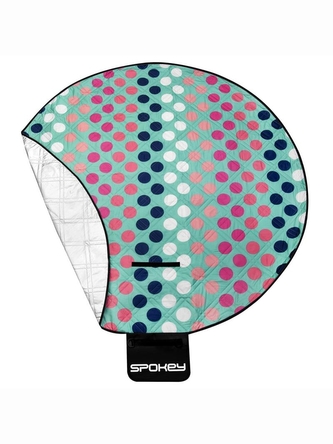 Spokey - DOTS Pikniková deka kulatá, průměr 140 cm
