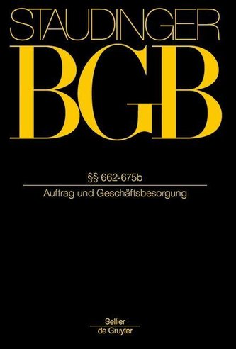 BGB  §§ 662-675b. (Auftrag und Geschäftsbesorgung)